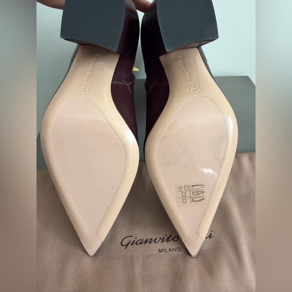 NEW Gianvito Rossi Keinna 85 Leather Ankle Boots, size 39 EU (8.5 US) - Picture 5 of 9